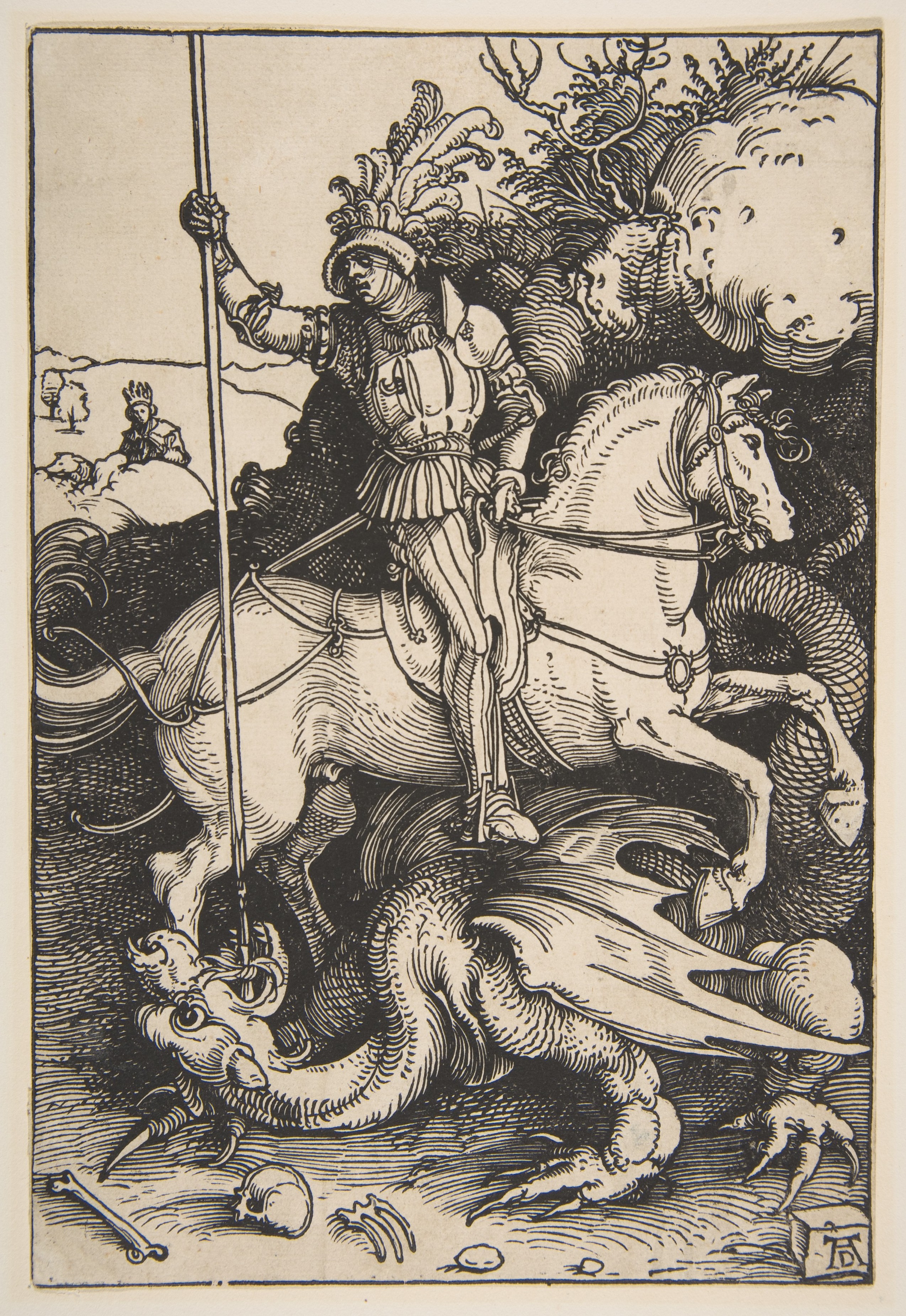 Saint George and the Dragon, cr. 1504, Albrecht Dürer, Germany