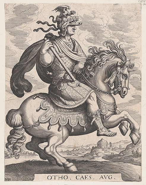 Emperor Otho on Horseback, plate 8, 1596, Antonio Tempesta