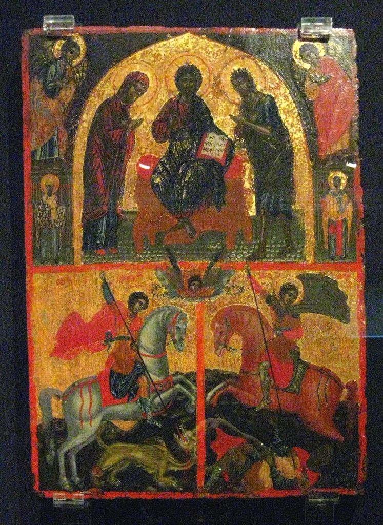 COMPARANDUM: Deisis with Saint George and Saint Demetrius, 16th century (?), Greece