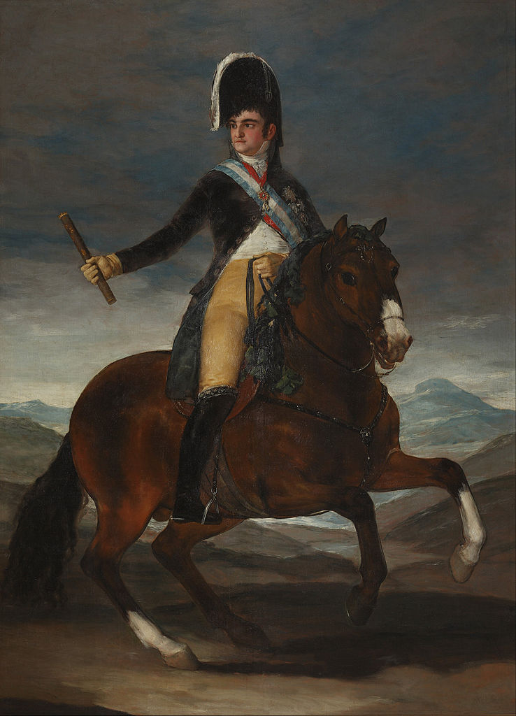 Equestrian Portrait of Fernando VII of Spain, 1808, Francisco Goya