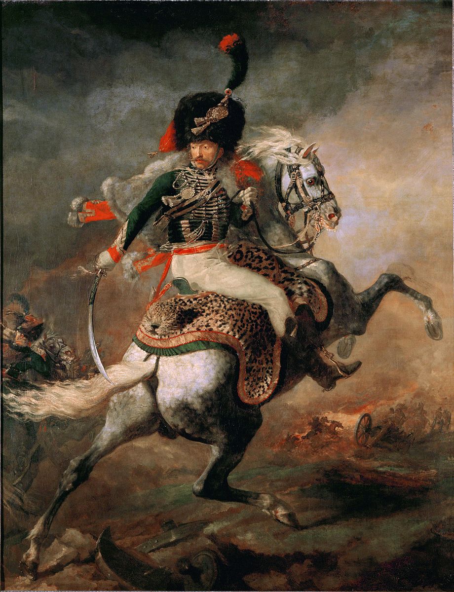 An Officer of the Imperial Horse Guards Charging, 1812, Jean Louis Théodore Géricault