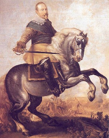 Gustavus II Adolphus at the Battle at Breitenfeld, 17th century, ?