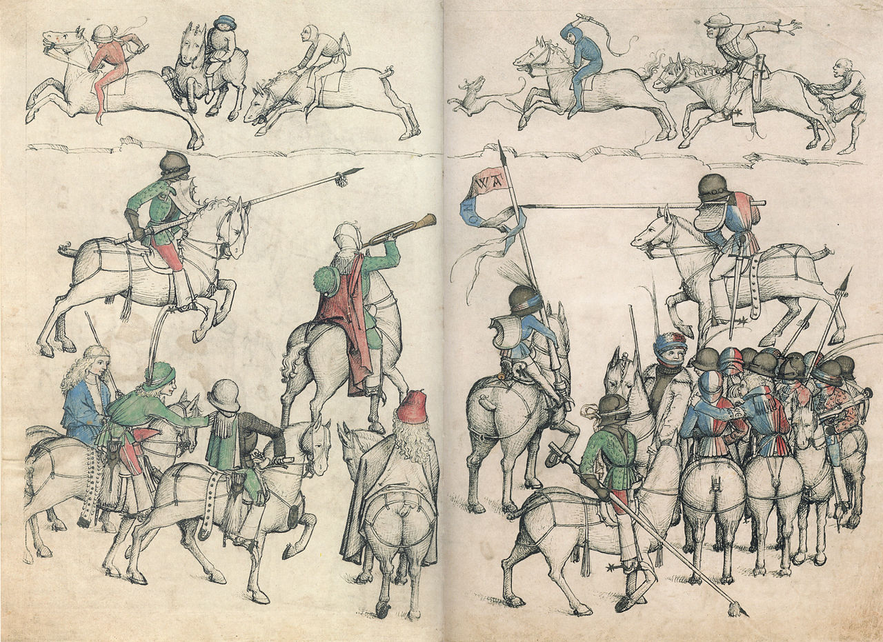 Illustration of the Medieval House Book of Wolfegg Castle, cr. 1480, German
