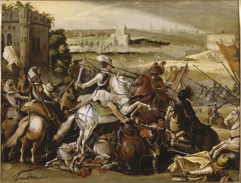 Henri IV at the battle of Arques, cr. 1590, ?, France