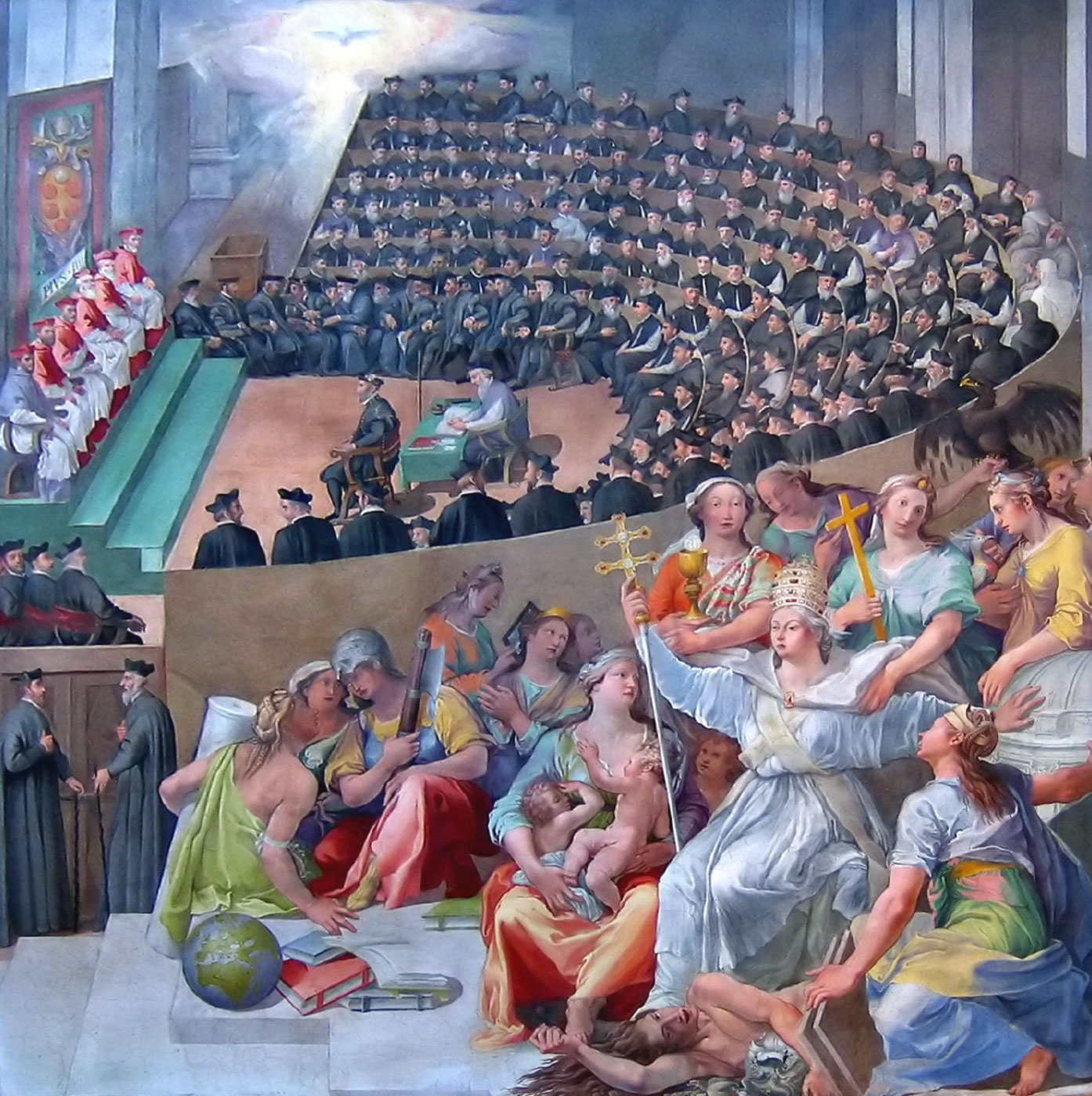 Council of Trent, 1588, Pasquale Cati, Santa Maria in Trastvere, Rome, Italy