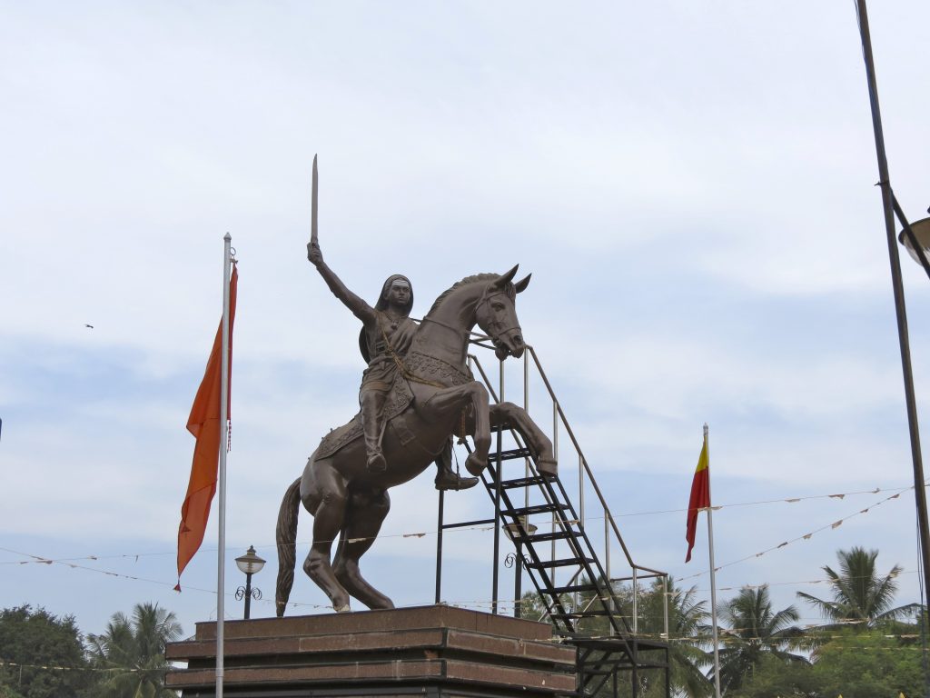 Statue of Kittur Chennamma, 2008, Jasu Shilpi, Kakati, Karnataka, India