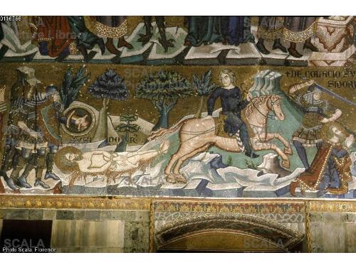 The Martyrdom of St. Isidore, cr. 1355, Mosaic, St Mark's Basilica, Venice