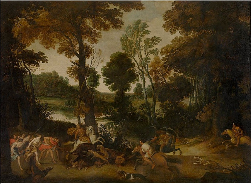 Landscape with Hunt of Meleager and Atalanta, first half of the 17th century, Jan Wildens, Flandres