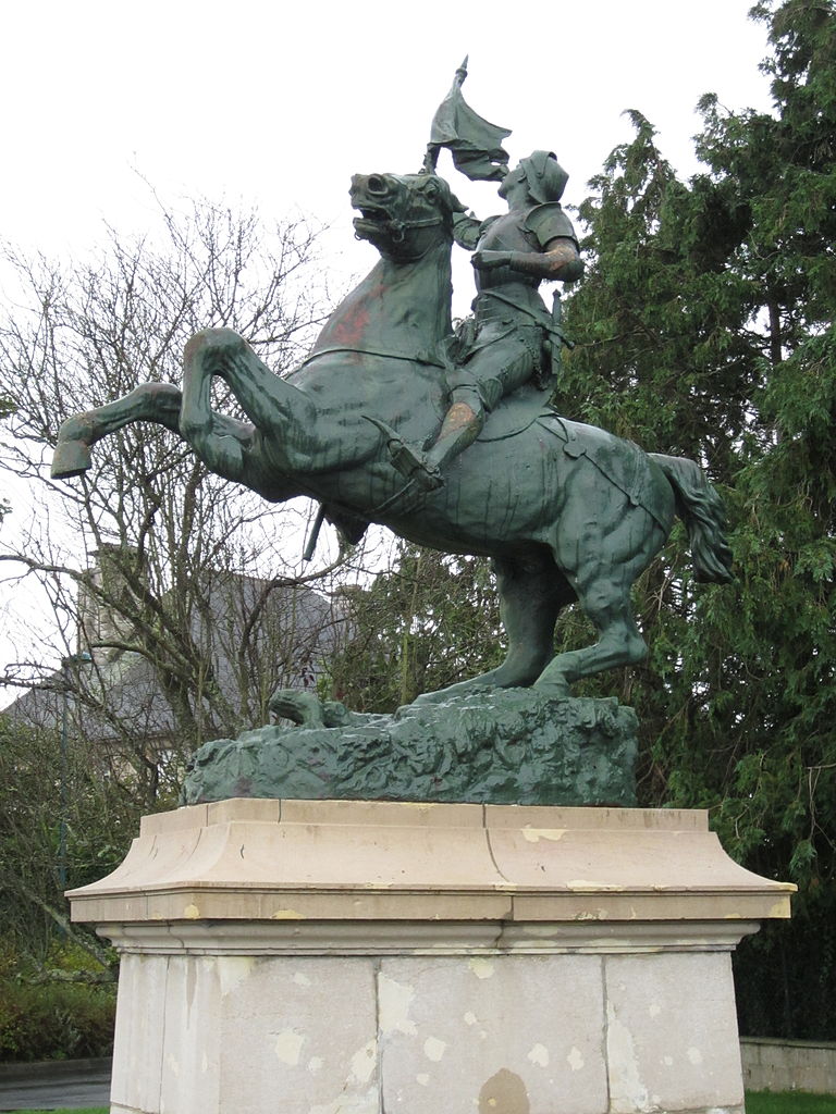 Jeanne d'Arc Statue, 1899, Mathurin Moreau, Montebourg, France