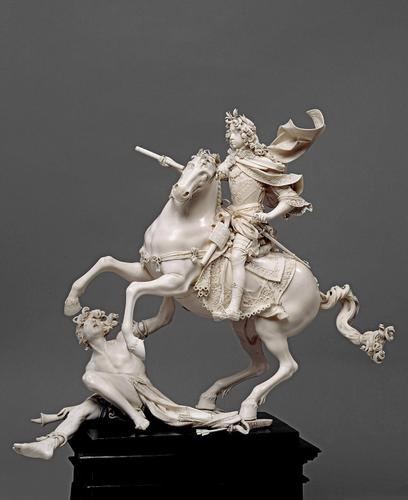 Equestrian statuette of King Josephs I, 1693, Matthias Steinl, Austria