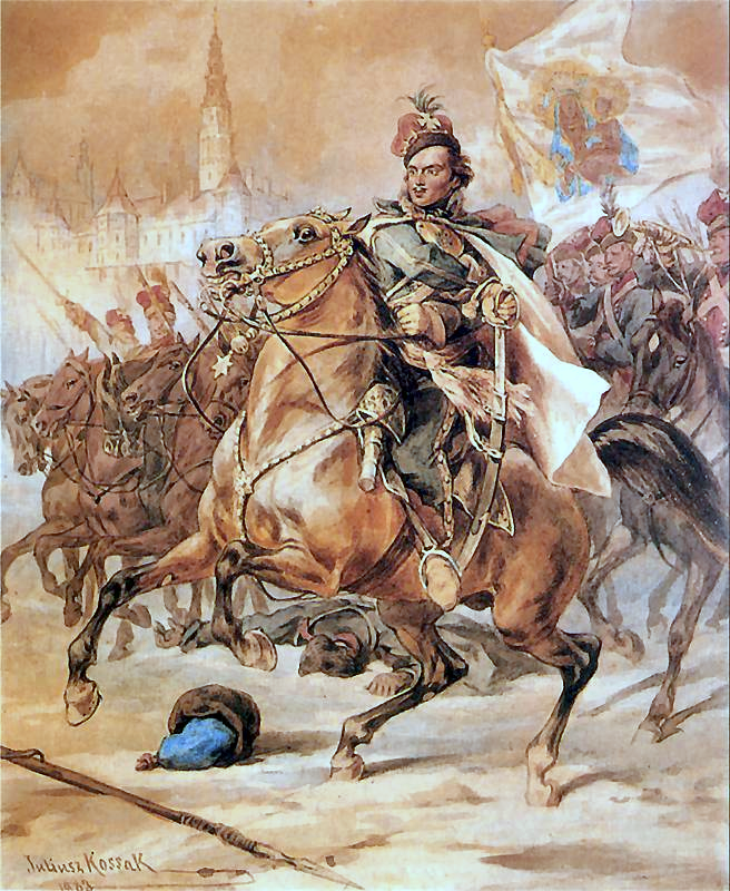 Casimir Pulaski in defense of Czestochowa, 1883, Juliusz Kossak, Kraków, Poland