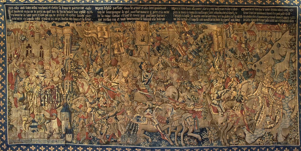 The War with Gondebaud (tapestry series 'The History of Clovis'), 15th century, Arras, France