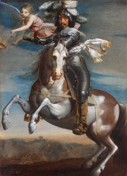 Louis XIII on horseback, circa 1630, Justus van Egmont