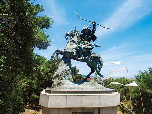 Monument to Minamoto no Yoshitsune, 1991 (?), Komatsushima city, Tokushima prefecture, Japan