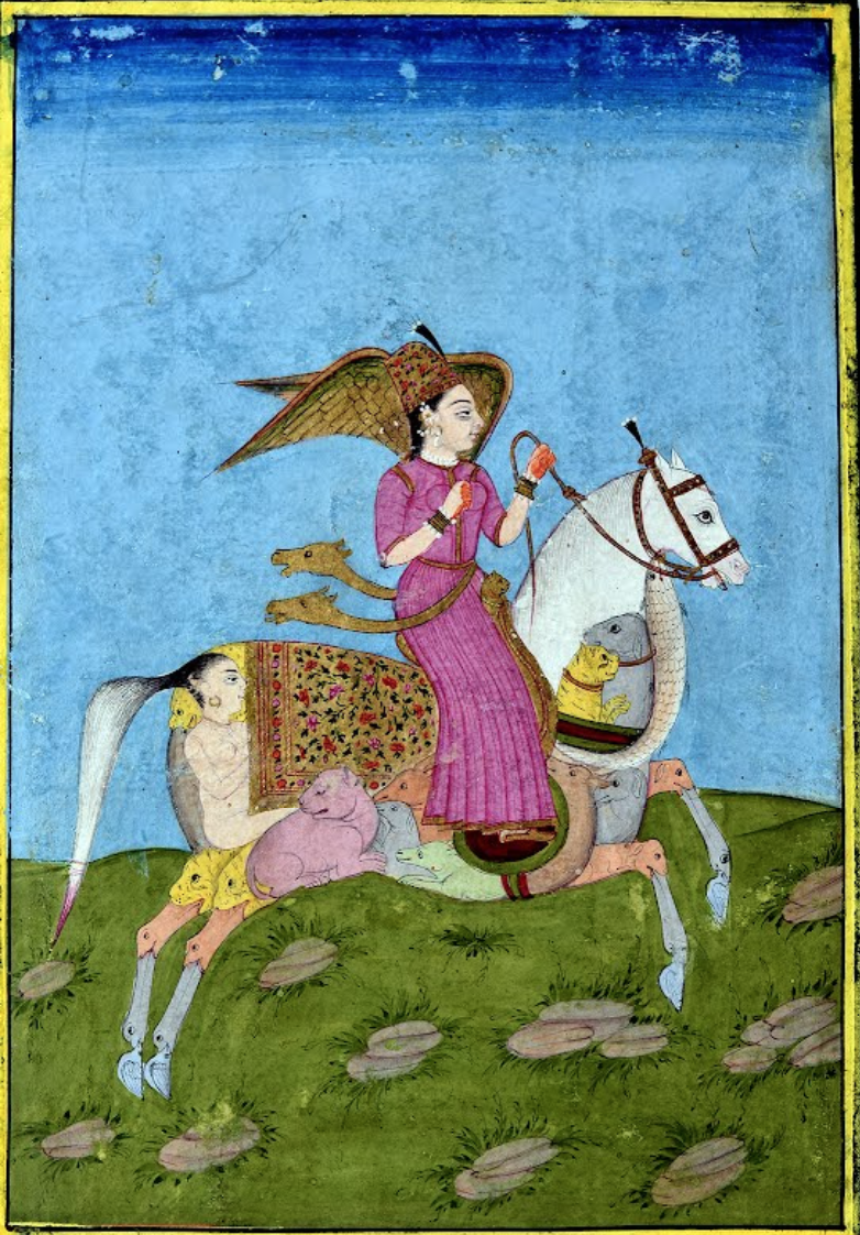 Pari on a composte animal, 19th century, Deccan, India