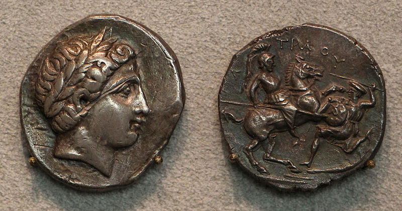 Tetradrachm of King Paionia, 335–315 BC, Paeonia