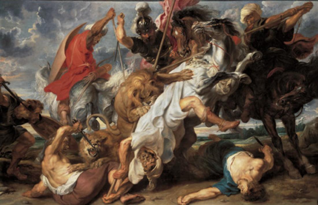 Lion Hunt, cr. 1621, Peter Paul Rubens
