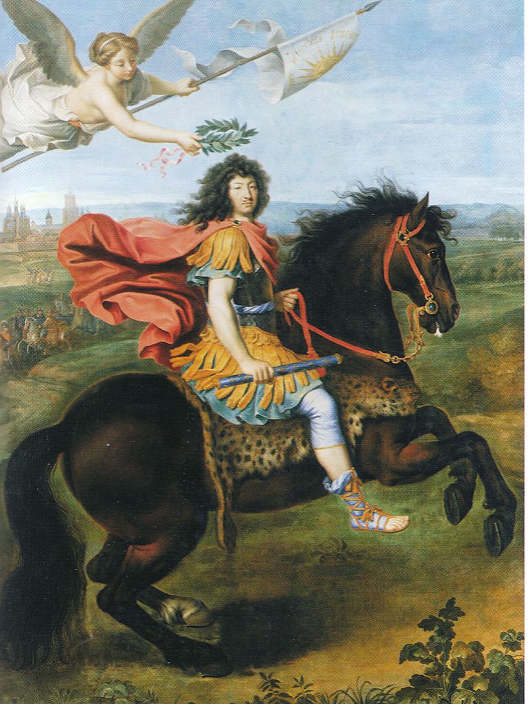 Louis XIV on horseback, 1673, Pierre Mignard