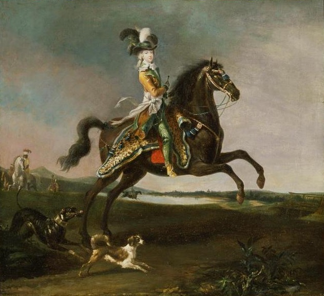 Equestrian portrait of the queen Marie-Antoinette, 1783, Louis-Auguste Brun