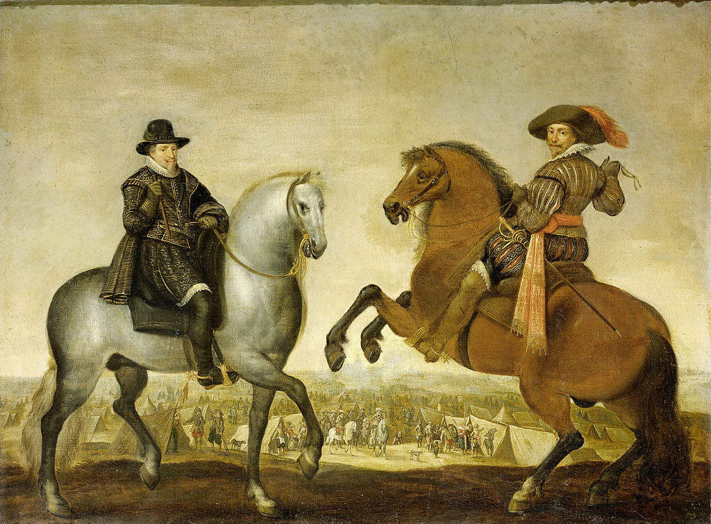 Princes Maurits and Frederik Hendrik on horseback, 1630-5, Pauwels van Hillegaert, Dutch