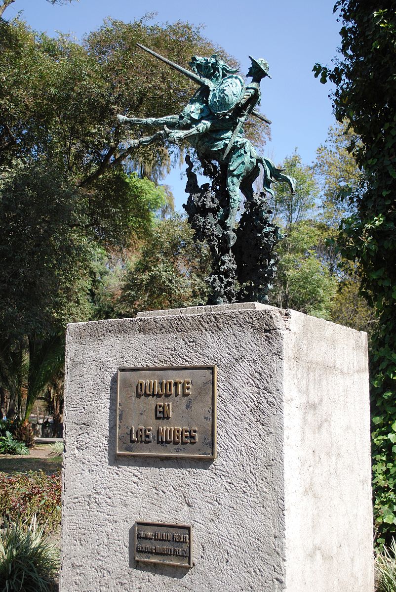 Don Quixote in the Clouds, 1989, Chapultepec Park, Mexico City, Mexico