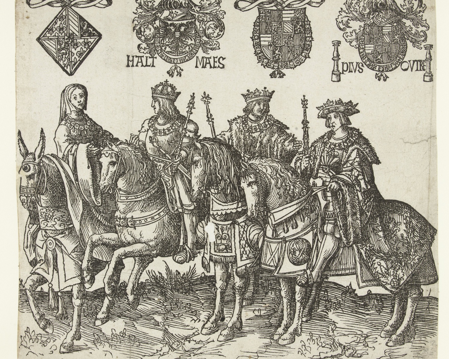 Mary of Burgundy, Maximilian I, Philip the Fair and Charles V, 1518, Jacob Cornelisz van Oostsanen, Amsterdam, Netherlands