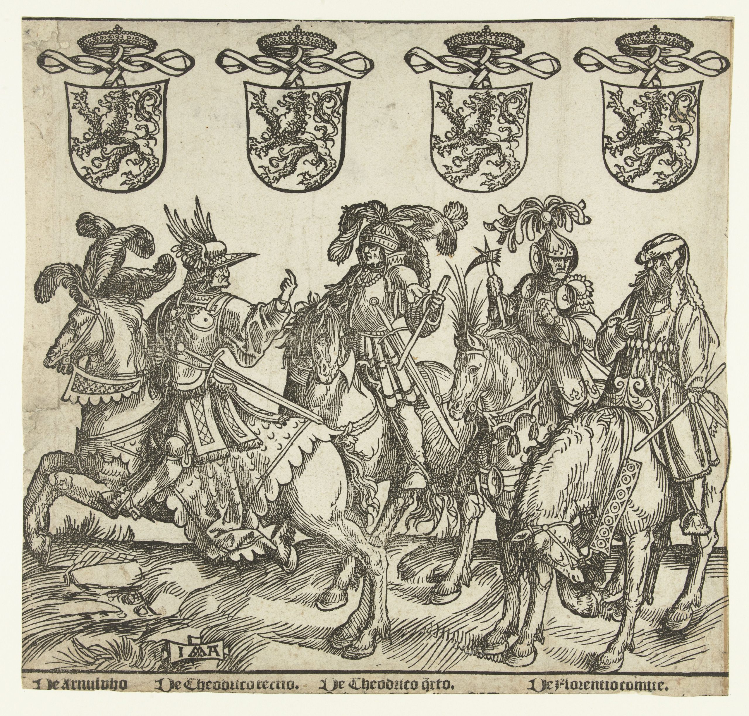 Arnulf, Dirk III, Dirk IV en Floris I, 1518, Jacob Cornelisz van Oostsanen, Amsterdam, Netherlands