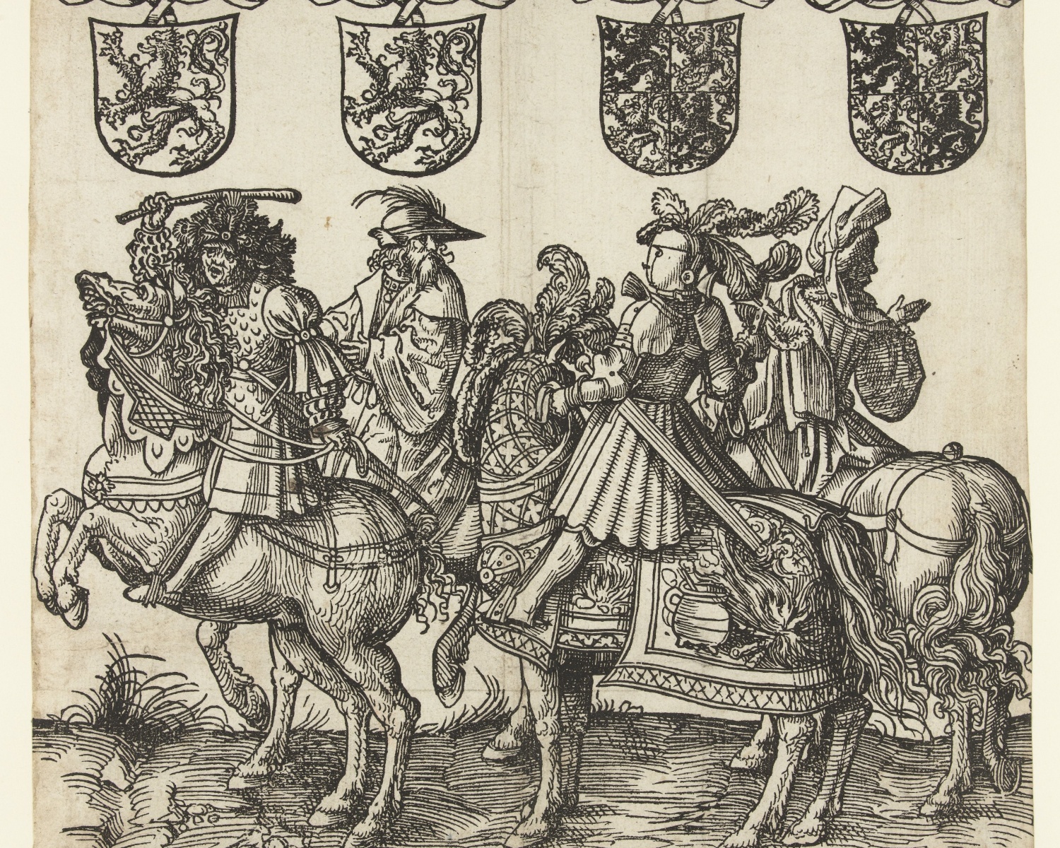 Floris V, Jan I, Jan II and Willem III, 1518, Jacob Cornelisz van Oostsanen, Amsterdam, Netherlands