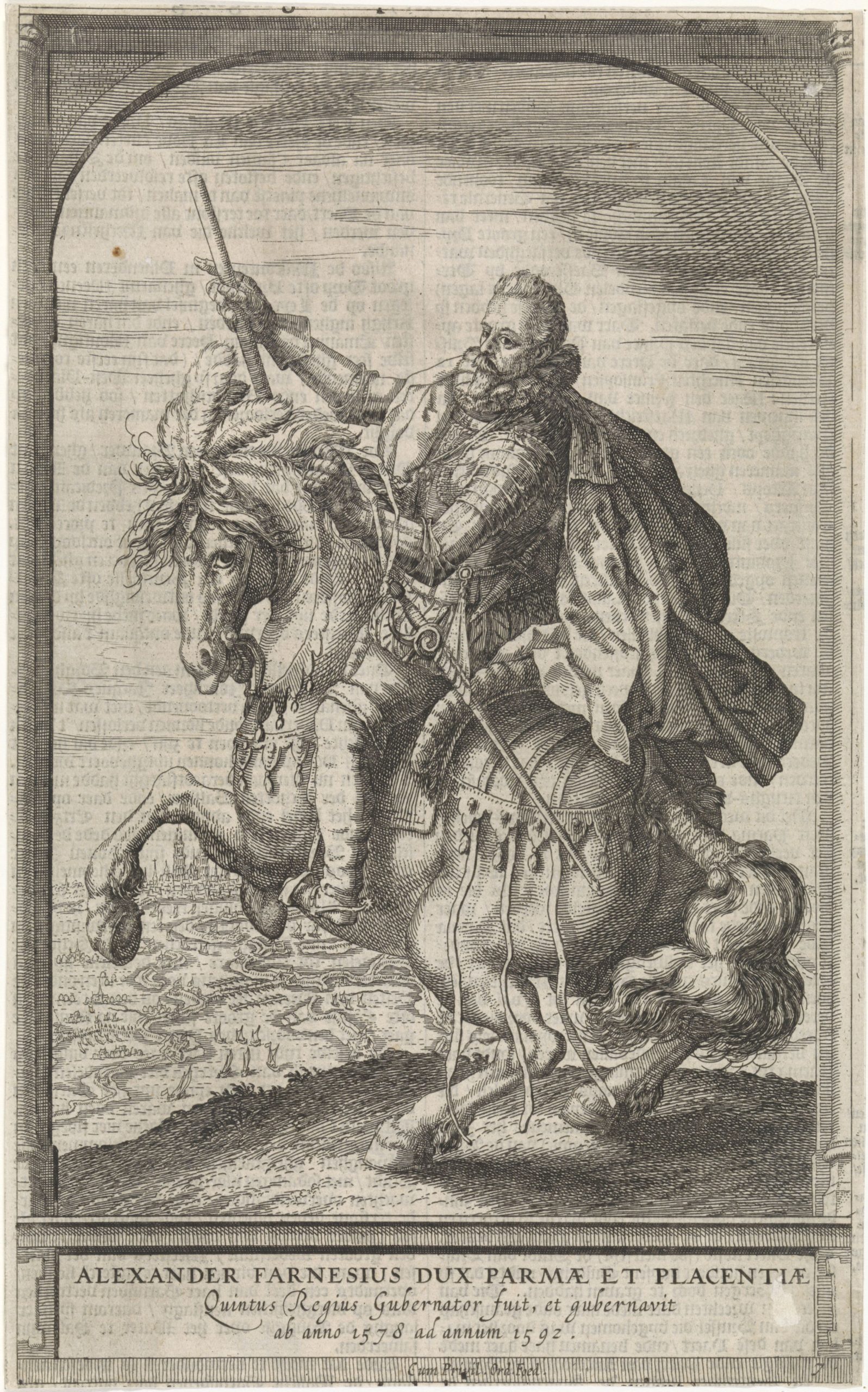 Alessandro Farnese, Duke of Parma, 1591 - 1632, Hessel Gerritsz, Amsterdam, Netherlands