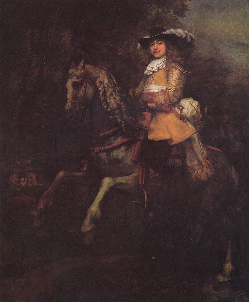 Portrait of Frederick Rihel on Horseback, 1663, Rembrandt, Netherlands