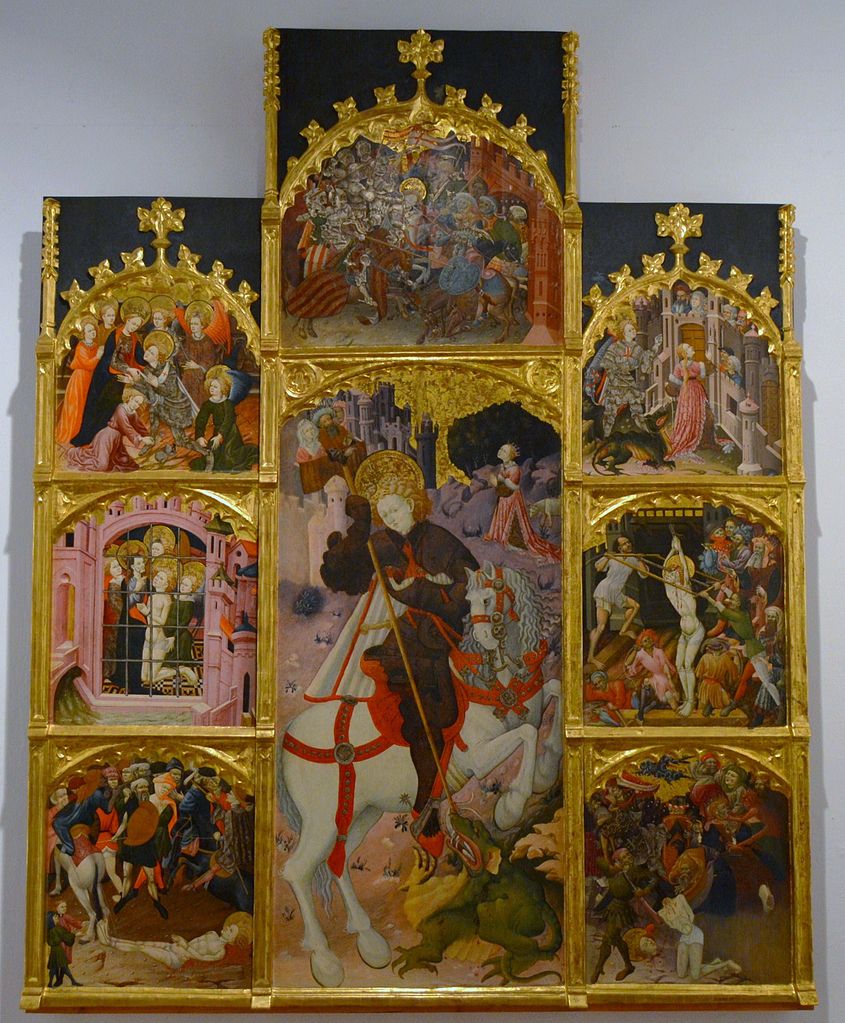 Altarpiece of St. George, 1430-31, Berenguer Mateu, Valencia, Spain