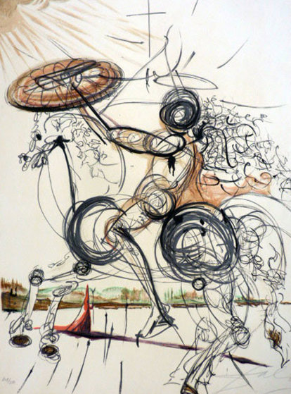 Crazy horse, 1968, Salvador Dalí