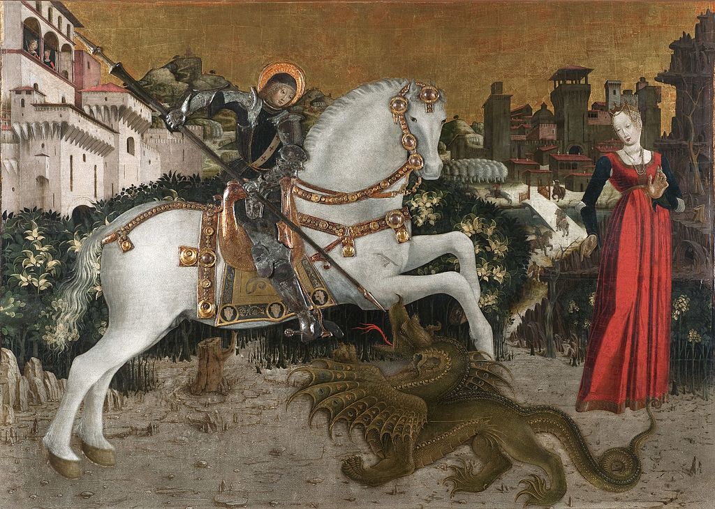 Saint George and The Princess, 1475, Antonio Cicognara, Ferrara (?), Italy