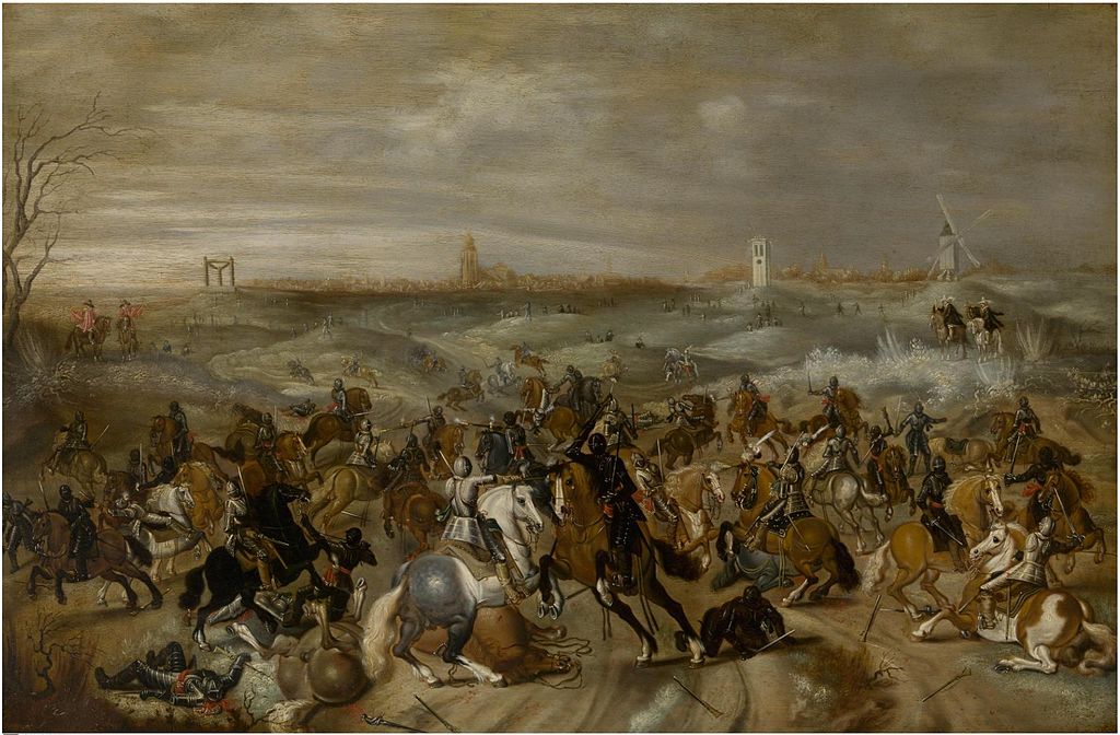 The battle of Leckerbeetje, cr. 1600-47, Sebastiaen Vrancx, Flemish