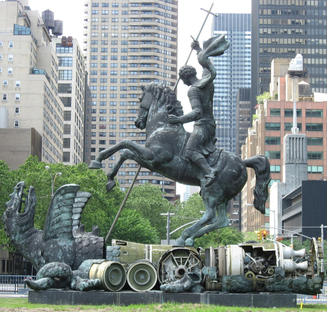 Monument to Saint George, 1990, Zurab Tsereteli, New York, the U.S.A.