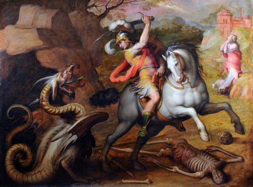 St. George and the Dragon, cr. 1560, Giorgio Vasari, Italy