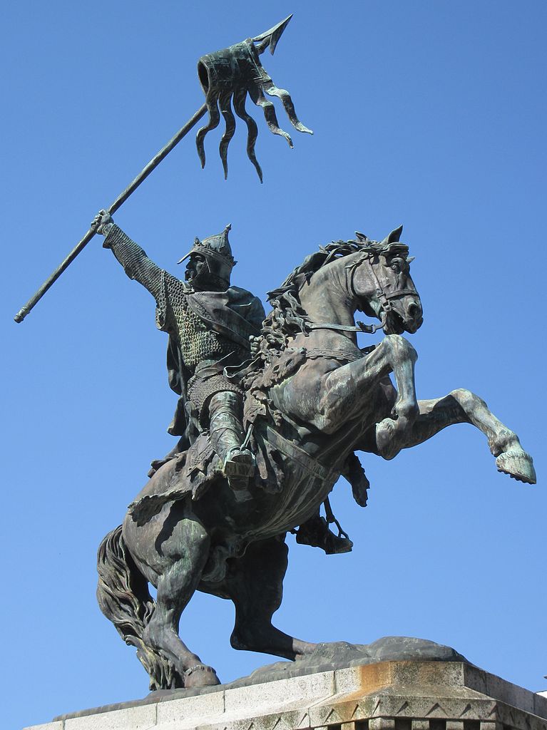 William The Conqueror statue, 1851, Falaise, France
