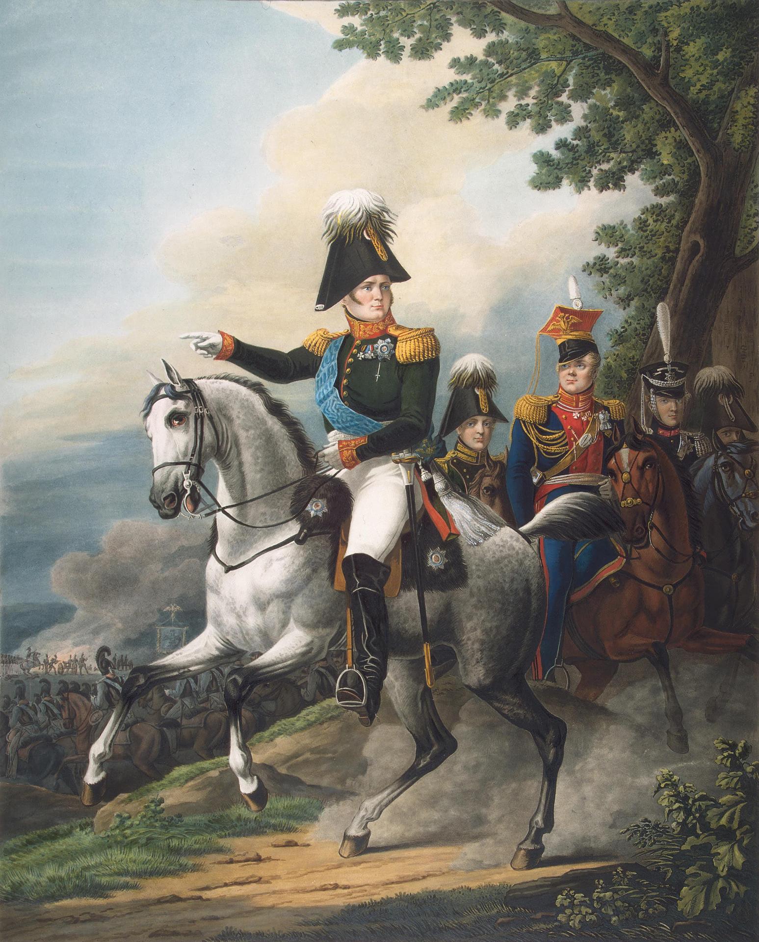 Equestrian Portrait of Emperor Alexander I, 1820s, Alexander Osipovich Orlovsky