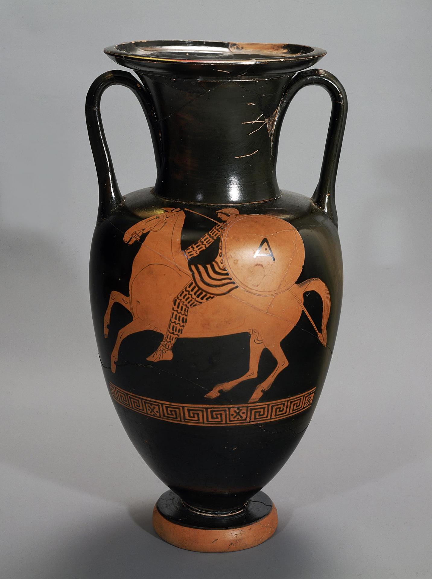 Red-figured Amphora Showing An Amazon on Horseback, 440 BC, Attica
