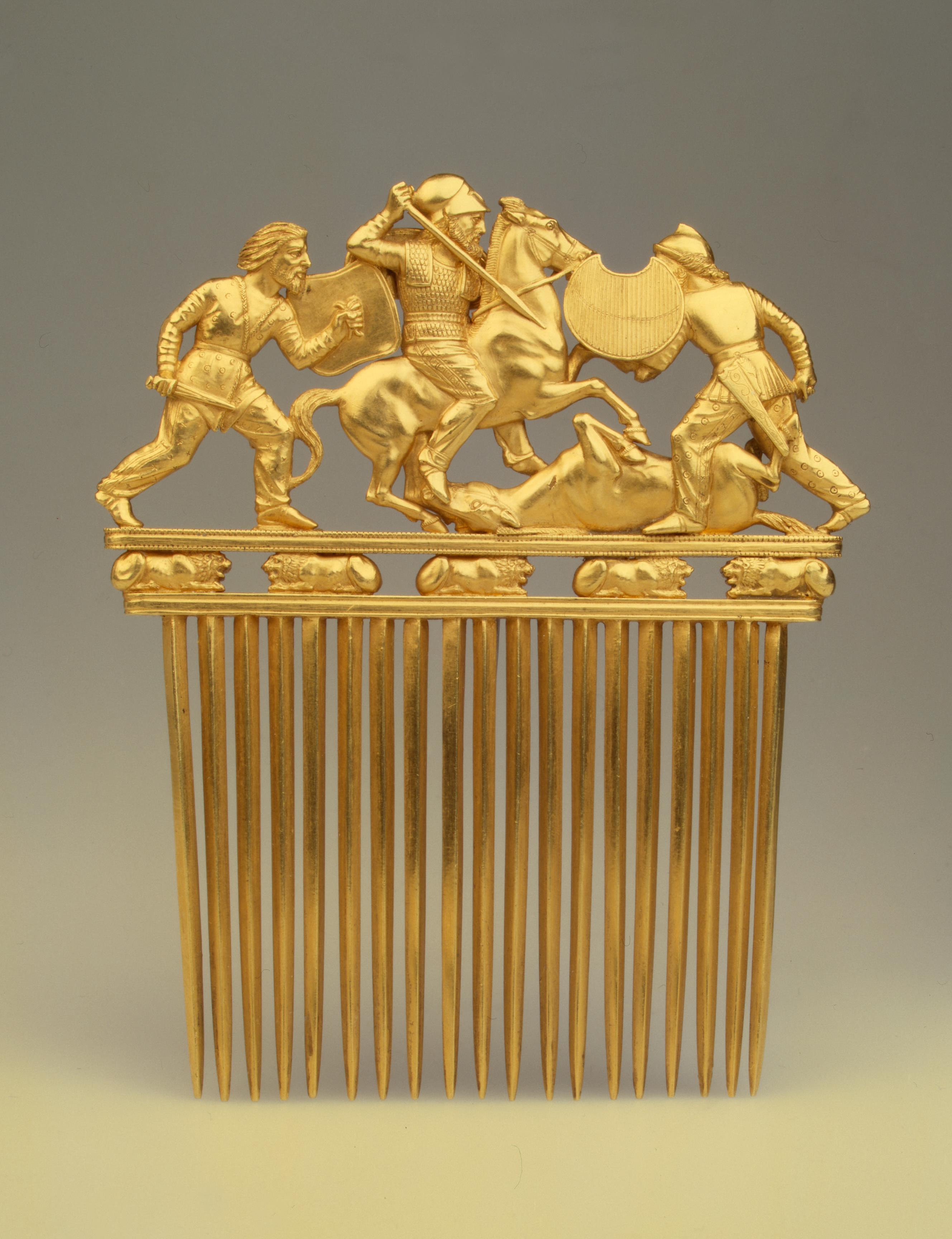 Comb with a Battle Scene, Late 5th-early 4th century BC