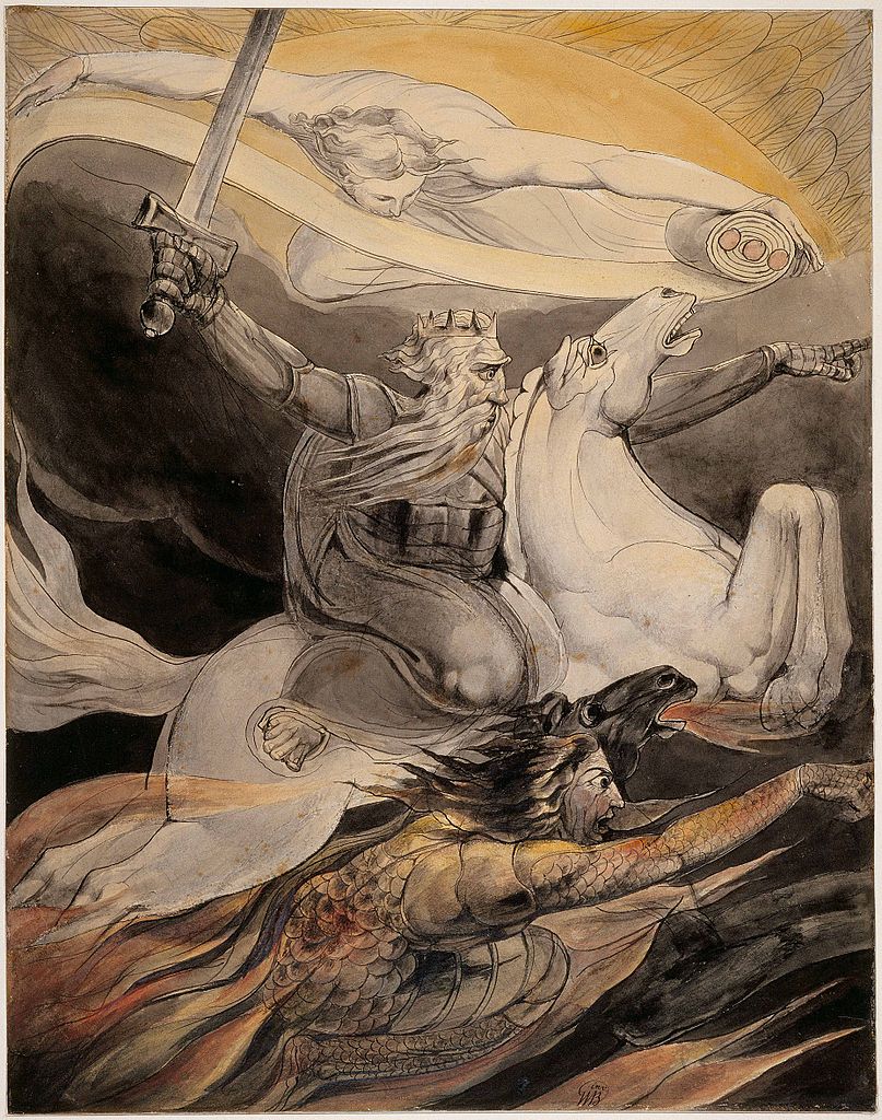 Death on a Pale Horse (Fourth Horseman of the Apocalypse), cr. 1800, William Blake, England