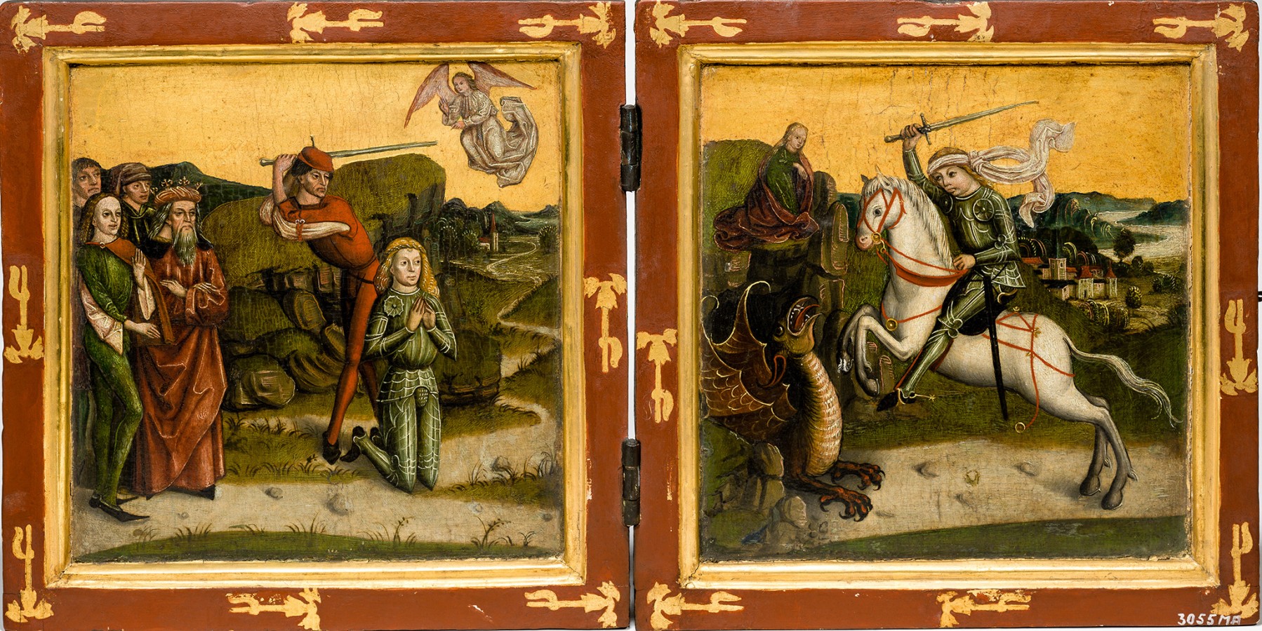Saint George and the dragon, cr. 1470, southern Germany