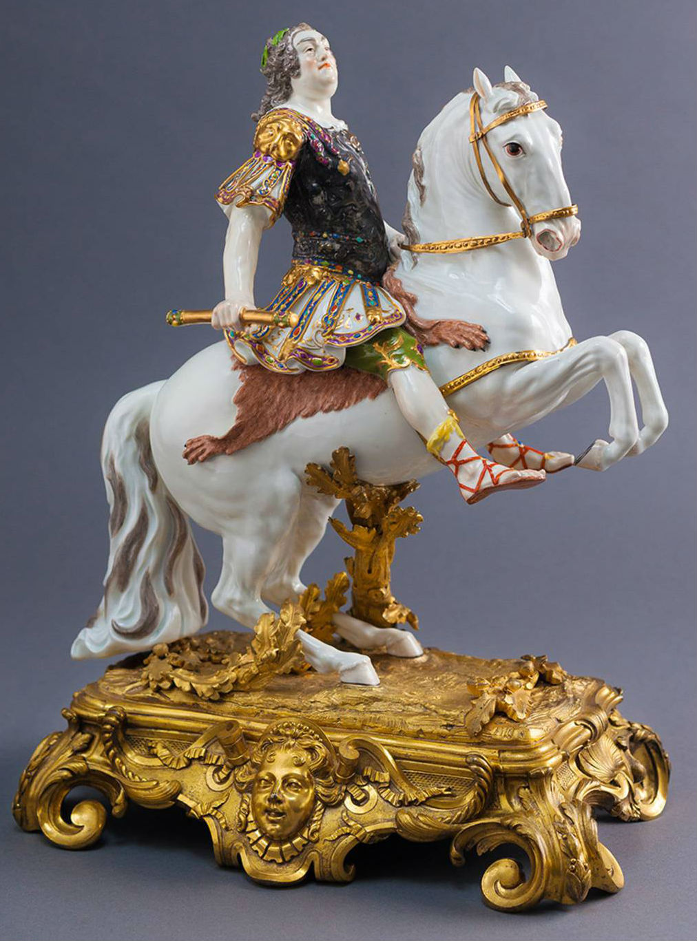 Augustus III porcelain figurine, Model by Johann J. Kaendler