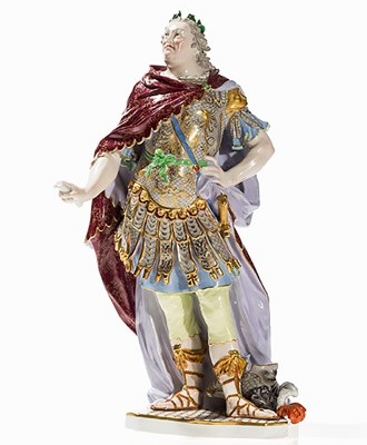 Augustus III porcelain figurine, Meissen, cr.1850