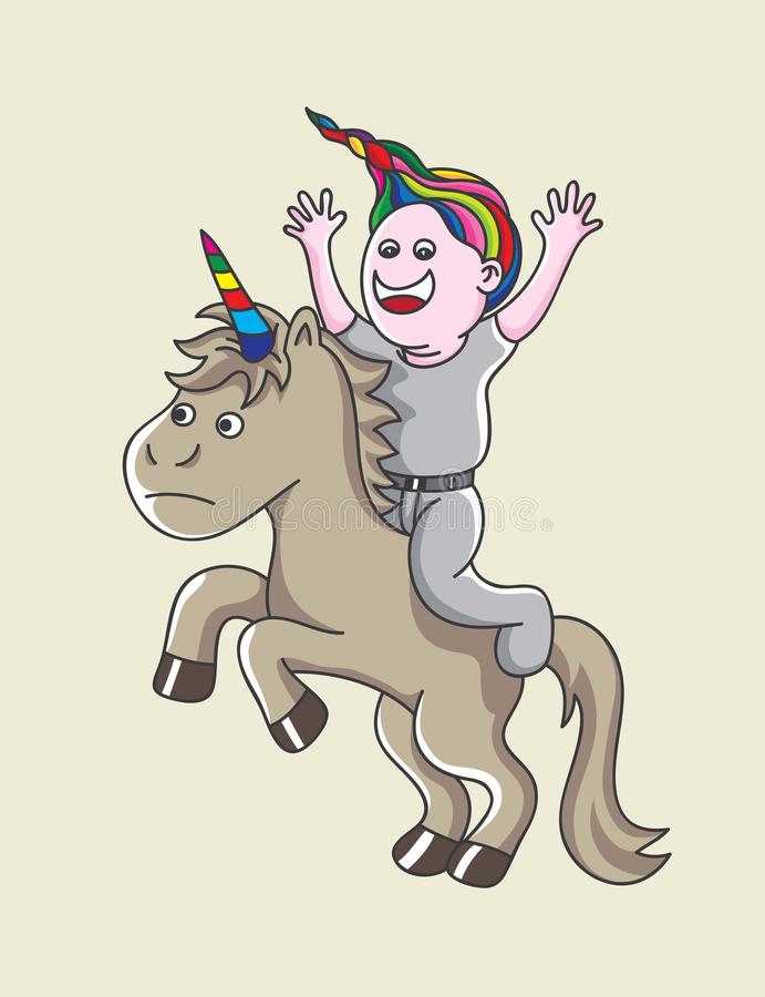 Boy Riding a Unicorn, 2010s, Martinus Sumbaji