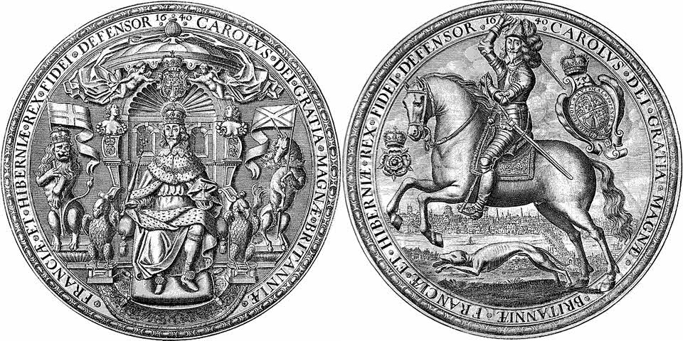 Third seal of Charles I (1640 - May 1646