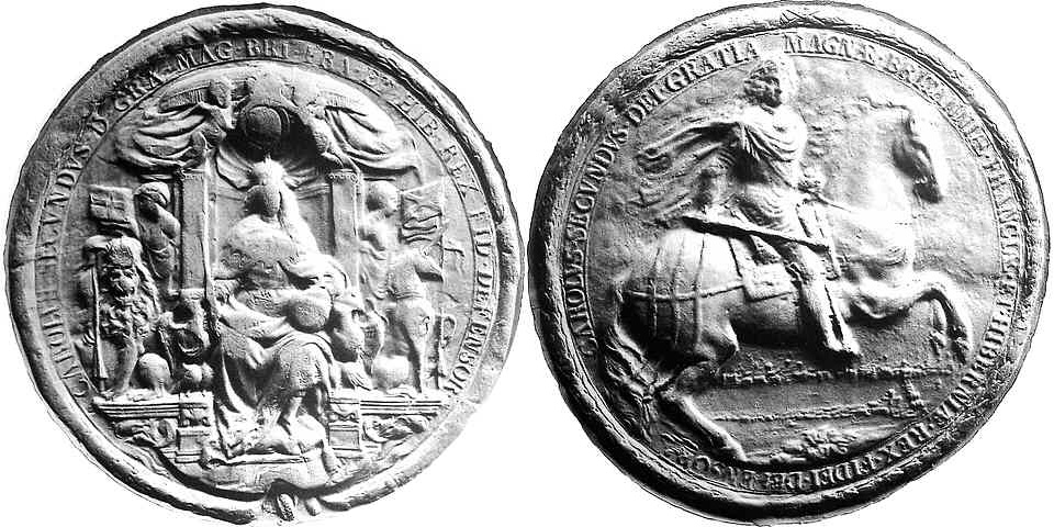 Fourth seal of Charles II (19 April 1672 - 21 Oct 1685)