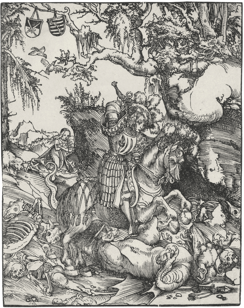 Saint George and the dragon, 1512, Lucas Cranach the Elder, Germany