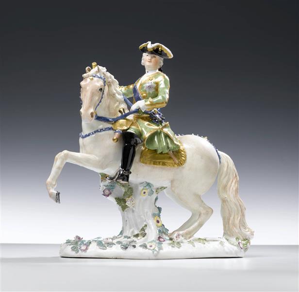Empress Elisabeth of Russia on Horseback, cr. 1743, Johann Joachim Kaendler, Meissen