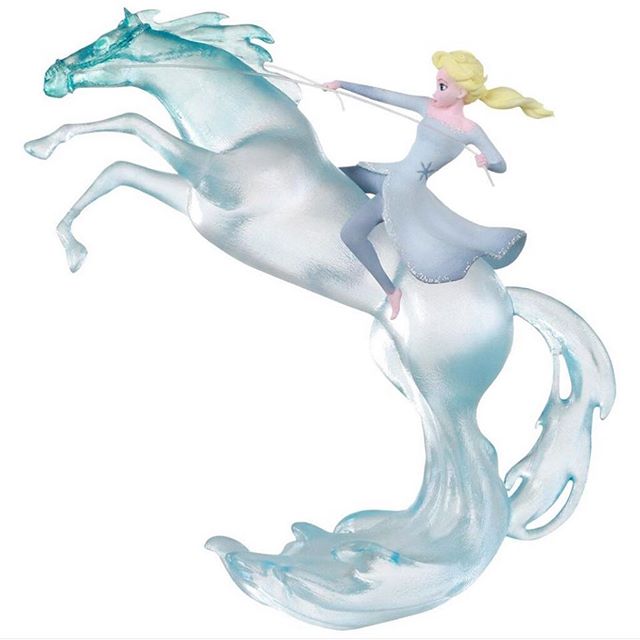 Elsa taming Nokk, Frozen 2-themed Christmas decoration, 2019, U.S.A.